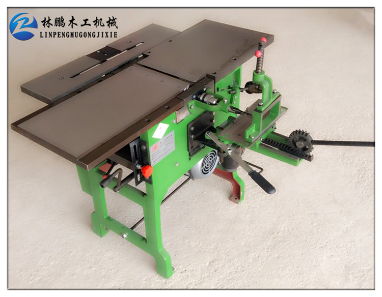 木工機械多功能四合一刨床平刨 平壓刨電鋸打方眼機床